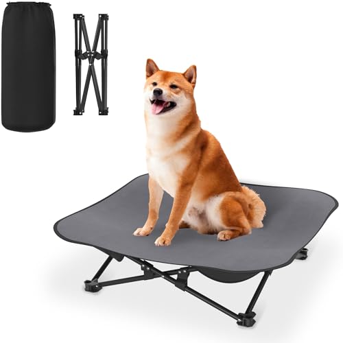 UISEBRT Erhöhtes Hundebett Hundeliege Outdoor Haustierbett Haustierliege, atmungsaktives Bett für kleine und mittelgroße Hunde für Reisen Garten Outdoor Indoor 68 x 68 x 21 cm UISEBRT Erhöhtes Hundebett Hundeliege Outdoor Haustierbett Haustierliege, atmungsaktives Bett für kleine und mittelgroße Hunde für Reisen Garten Outdoor Indoor 68 x 68 x 21 cm von UISEBRT