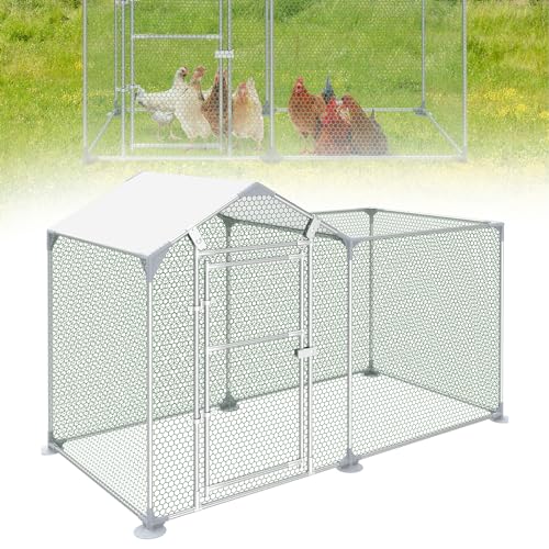 UISEBRT Freilaufgehege Hühnerstall 2x1x1,5m Hühnerhaus Verzinkter Stahlrahmen Geflügelstall Freigehege mit Schloss für Hühner Kleintiere UISEBRT Freilaufgehege Hühnerstall 2x1x1,5m Hühnerhaus Verzinkter Stahlrahmen Geflügelstall Freigehege mit Schloss für Hühner Kleintiere von UISEBRT