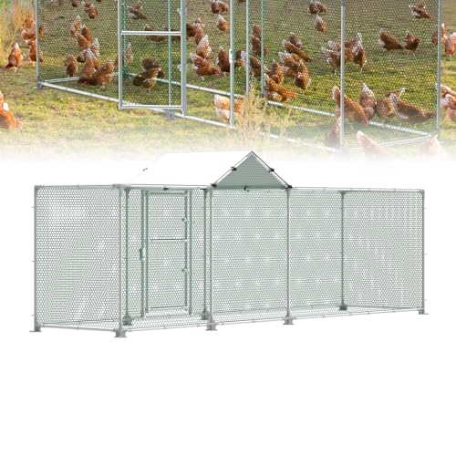 UISEBRT Freilaufgehege Hühnerstall 4x1x1,5 m Hühnerhaus Verzinkter Stahlrahmen Geflügelstall Freigehege mit Schloss für Hühner Kleintiere UISEBRT Freilaufgehege Hühnerstall 4x1x1,5 m Hühnerhaus Verzinkter Stahlrahmen Geflügelstall Freigehege mit Schloss für Hühner Kleintiere von UISEBRT