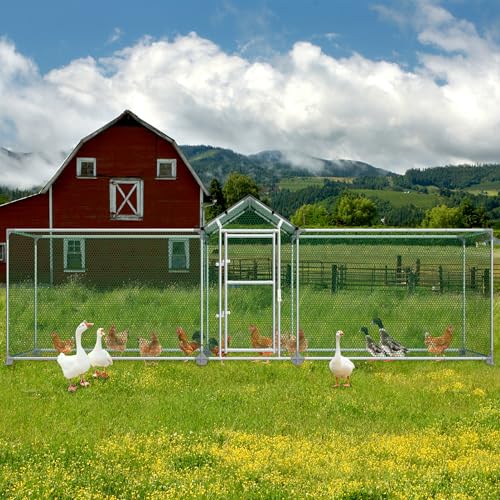 UISEBRT Freilaufgehege Hühnerstall 5x1x1,5 m Hühnerhaus Verzinkter Stahlrahmen Geflügelstall Freigehege mit Schloss für Hühner Kleintiere UISEBRT Freilaufgehege Hühnerstall 5x1x1,5 m Hühnerhaus Verzinkter Stahlrahmen Geflügelstall Freigehege mit Schloss für Hühner Kleintiere von UISEBRT