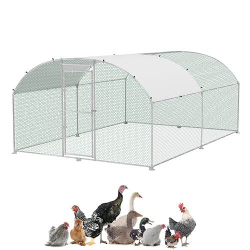 UISEBRT Hühnerstall 3x4 m Hühnerkäfig Freilaufgehege Hühnerhaus aus Verzinktem Rohren Geflügelstall Freigehege mit Abschließbarem Tür & Kuppeldach für Hühner Kaninchen Geflügel Kleintiere UISEBRT Hühnerstall 3x4 m Hühnerkäfig Freilaufgehege Hühnerhaus aus Verzinktem Rohren Geflügelstall Freigehege mit Abschließbarem Tür & Kuppeldach für Hühner Kaninchen Geflügel Kleintiere von UISEBRT