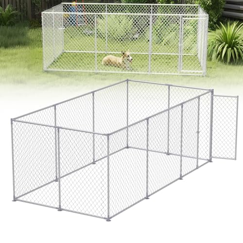 UISEBRT Hundezwinger Hundehütte Outdoor Hundehaus 400x200x150 cm Hundekäfig Welpenlaufstall Verschließbares Riegelsystem und Sicheres Design UISEBRT Hundezwinger Hundehütte Outdoor Hundehaus 400x200x150 cm Hundekäfig Welpenlaufstall Verschließbares Riegelsystem und Sicheres Design von UISEBRT