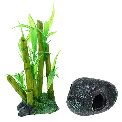 UKCOCO 1 Satz Harz-Aquarium-landschaftsgestaltung Dekorationen Für Aquarien Wohnkultur Kunsthandwerksornament Aus Kunstharz Aquarium Landschaftsbau Stein Steinhöhle Geschenk Haushalt von UKCOCO