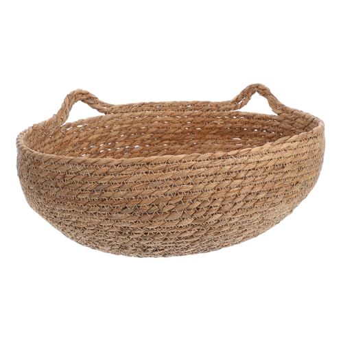 UKCOCO 1 Set Gewebtes Haustiernest: Bequemes Katzenbett, Stilvoll Gestaltetes Haustierhaus Für Kätzchen Und Kleine Hunde, Katzenbett Für Den Innenbereich, Runder Katzenkorb UKCOCO 1 Set Gewebtes Haustiernest: Bequemes Katzenbett, Stilvoll Gestaltetes Haustierhaus Für Kätzchen Und Kleine Hunde, Katzenbett Für Den Innenbereich, Runder Katzenkorb von UKCOCO