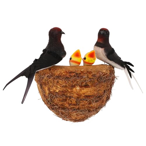 UKCOCO 1 Set Heimdeko Vogelnest Künstliches Schwalbennest Wanddekoration Wählerisches Ornament Dekoratives Vogelhausnest Rauchschwalbennest Vogelhaus Für Draußen UKCOCO 1 Set Heimdeko Vogelnest Künstliches Schwalbennest Wanddekoration Wählerisches Ornament Dekoratives Vogelhausnest Rauchschwalbennest Vogelhaus Für Draußen von UKCOCO