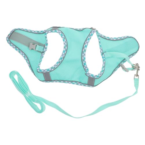 UKCOCO 1 Set Hundegeschirr Für Große Hunde Zubehör Leine Fellpflege Spazierengehen Hundetraining Hundegeschirr Haustierzubehör Hundeweste Geschirr Himmelblau Polyester von UKCOCO