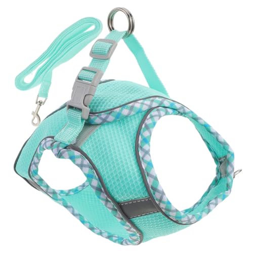 UKCOCO 1 Set Hundetragegurt Mit Leine Für Das Training Hundebedarf Weiche Leine Haustierzubehör Welpenweste Polyester Himmelblau von UKCOCO