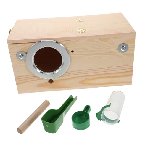 UKCOCO 1 Set Papageiennistkasten Klein Sittichnest Vogelhäuser Vogelkäfig Sittichhaus Vogelnest Vogelhaus Für Fenster Nymphensittichnest Sittichkäfig Sittich Vogelkäfig Beige Holz UKCOCO 1 Set Papageiennistkasten Klein Sittichnest Vogelhäuser Vogelkäfig Sittichhaus Vogelnest Vogelhaus Für Fenster Nymphensittichnest Sittichkäfig Sittich Vogelkäfig Beige Holz von UKCOCO