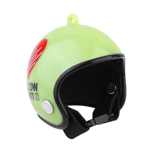 UKCOCO 1 Stück Haustier Helm Hühner Helm Schutz Henne Hühnerhut Haustier-Huhn-Helm Klein Vogel Hut Vogelhelm Green von UKCOCO