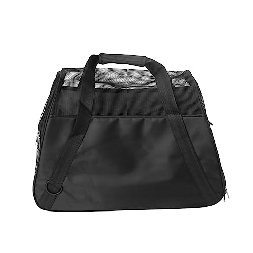 UKCOCO 1 Stück Haustiertasche hundebeutel Dog Bag katzensack hundesackerl hundetüte Welpe groß Träger Reisen Gehen Handtasche Aufbewahrungstasche für Hunde Tragetasche für Katzen Black von UKCOCO