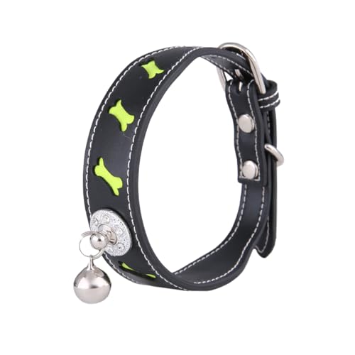 UKCOCO 1 Stück Hundehalsband cutermesserser Verstellbarer Schultergurt Verstellbarer Gurt brillenband verstellbar für Hunde Hund aus PU- Black von UKCOCO