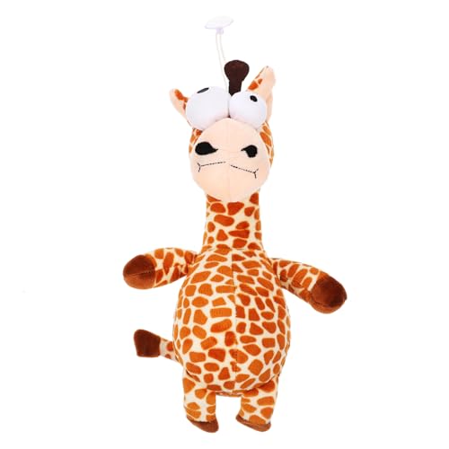UKCOCO Plüsch Giraffe Hundespielzeug Mit Quietschfunktion Interaktives Kau Spielzeug Für Kleine Hunde Aus Waschbarem Hochwertigem Plüsch Zur Unterstützung Der Zahnpflege Und von UKCOCO