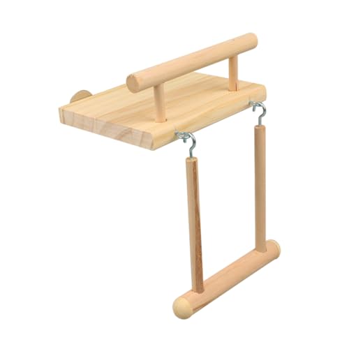 UKCOCO 1 Stück Papagei Anhänger nager holzspielzeug Bird Toys vogelspielzeug nymphensittich Vogelschaukeln für Papageien Spielzeugvögel Papageienbissspielzeug Hölzern von UKCOCO