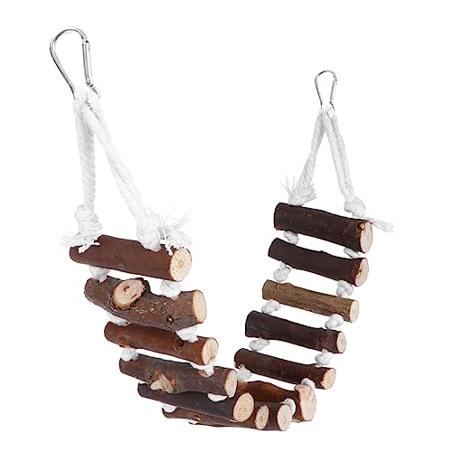 UKCOCO Papageien Knabberspielzeug 7cm Breit Lustige Hängebrücke für Vögel Natürliches Kauspielzeug für Papageien und Sittiche Geeignet für Training und Entspannung UKCOCO Papageien Knabberspielzeug 7cm Breit Lustige Hängebrücke für Vögel Natürliches Kauspielzeug für Papageien und Sittiche Geeignet für Training und Entspannung von UKCOCO