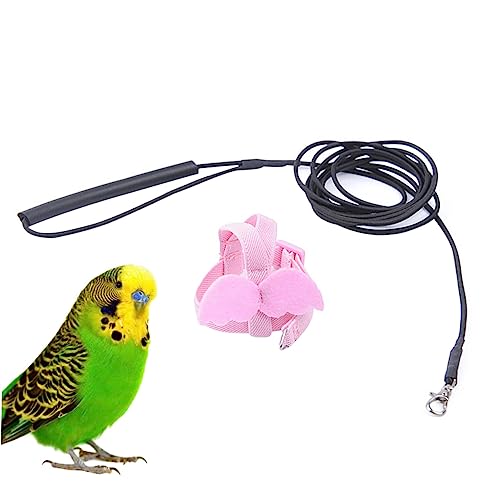 UKCOCO 1 Stück Papagei fliegendes Zugseil Käfigvogel Zugseil für das Vogeltraining Vogelseil Vogelgeschirr Hühnergeschirr mit Leine Papagei fliegendes Seil Vögel Geschirr Rosa UKCOCO 1 Stück Papagei fliegendes Zugseil Käfigvogel Zugseil für das Vogeltraining Vogelseil Vogelgeschirr Hühnergeschirr mit Leine Papagei fliegendes Seil Vögel Geschirr Rosa von UKCOCO