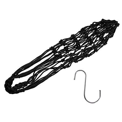UKCOCO 1 Stück Papageien-Futternetz Hühnerwasser Taube Hahn Huhn Vogelfutterschale Snack Bag snackbeutel Futternetzbeutel für Papageien Papageienfütterungssack Nylongewebe Black von UKCOCO
