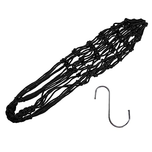UKCOCO 1 Stück Papageien-futternetz Papageien -käfig -fütterungsschale Geflügel Küken Hahn Hängender Feeder-netzbeutel Hühner Futterkorb Für Vögel Hamster Taube Birdie Black Nylongewebe von UKCOCO