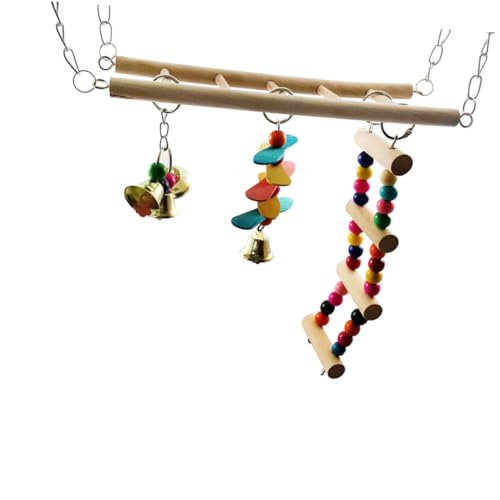 UKCOCO 1 Stück Schaukelständer Treppe Barsch Papageienleiter Haustier Vogelspielzeug Für Sittiche Papageienspielzeug Vogelzubehör Vogel- Stand Sitzstangen Dekoration Bambus UKCOCO 1 Stück Schaukelständer Treppe Barsch Papageienleiter Haustier Vogelspielzeug Für Sittiche Papageienspielzeug Vogelzubehör Vogel- Stand Sitzstangen Dekoration Bambus von UKCOCO