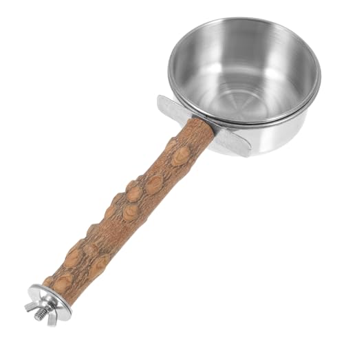 UKCOCO 1 Stück Vogelfutterbecher vogelhaus Bird House vogelschale vogelgitter Futterspender Essen Holzständer für Papageien mit Schale Papageienschleifstab hölzern Brown UKCOCO 1 Stück Vogelfutterbecher vogelhaus Bird House vogelschale vogelgitter Futterspender Essen Holzständer für Papageien mit Schale Papageienschleifstab hölzern Brown von UKCOCO