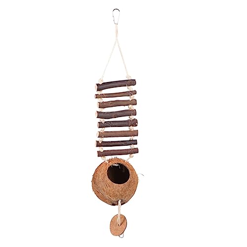 UKCOCO 1 Stück natürliches Brutnest Vogelhaus Leiter Vogelnest aus Kokosnussschale DIY-Vogel Sitzstangen Vögel züchten für Vögel Haustiervögel nisten haustierversteck Hölzern Coffee UKCOCO 1 Stück natürliches Brutnest Vogelhaus Leiter Vogelnest aus Kokosnussschale DIY-Vogel Sitzstangen Vögel züchten für Vögel Haustiervögel nisten haustierversteck Hölzern Coffee von UKCOCO