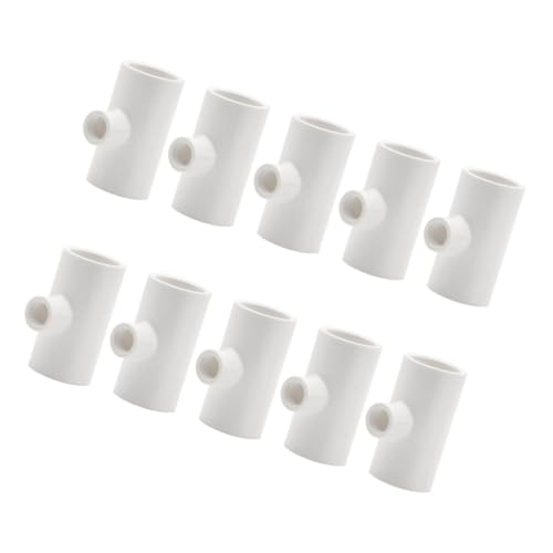 UKCOCO 10 Stück Hühnertränke, PVC-t-stücke, Tränke, Vollautomatische Geflügeltränke, PVC-armaturen Für Geflügeltränkebecher, futterspender Mit Gewinde von UKCOCO