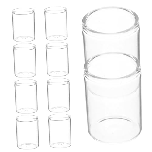 UKCOCO 10stücke Mini-testtube-vasen Für Sukkulenten Teiliges Aus Glas Für Mikro-landschaften Hydroponische Dekoration Für Kleine Räume Deko-Accessoire Für Hochzeiten Und von UKCOCO