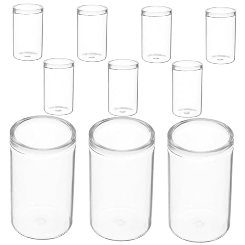 UKCOCO 10 Stück Mini Sukkulente Glasflasche Mini-blumenvase Kleine Vasen Mini -glasblumenhalter Minivasen Für Blumen Ökologische Flaschen Mini-Terrarium Hydroponische Flasche Transparent von UKCOCO