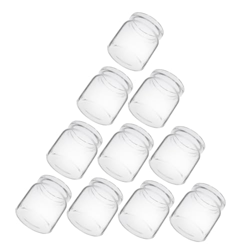UKCOCO 10 Stück Mini Sukkulente Glasflasche Pflanzenbehälter Aus Glas Für Terrarien Vermehrungsstation Im Reagenzglas Saftiger Kleiner Blumentopf Vermehrungsgefäße Transparent UKCOCO 10 Stück Mini Sukkulente Glasflasche Pflanzenbehälter Aus Glas Für Terrarien Vermehrungsstation Im Reagenzglas Saftiger Kleiner Blumentopf Vermehrungsgefäße Transparent von UKCOCO