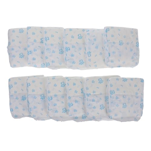 UKCOCO 12 Stück Hundewindeln Wiederverwendbare Windeln für Hunde, weiblich Welpen Pads Hündchen Windeln weiblich Wickel für männliche Hunde Erwachsene Babywindel Vlies Blau UKCOCO 12 Stück Hundewindeln Wiederverwendbare Windeln für Hunde, weiblich Welpen Pads Hündchen Windeln weiblich Wickel für männliche Hunde Erwachsene Babywindel Vlies Blau von UKCOCO
