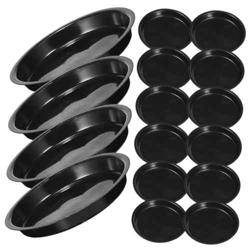 UKCOCO 16 Stück Pflanzenschale aus Kunststoff Pflanzenschalen Topfuntertassen runden im Freien Anlage Pflanzschalen aus Kunststoff Tabletts für Blumentöpfe Pflanzenplatte pp Schwarz UKCOCO 16 Stück Pflanzenschale aus Kunststoff Pflanzenschalen Topfuntertassen runden im Freien Anlage Pflanzschalen aus Kunststoff Tabletts für Blumentöpfe Pflanzenplatte pp Schwarz von UKCOCO
