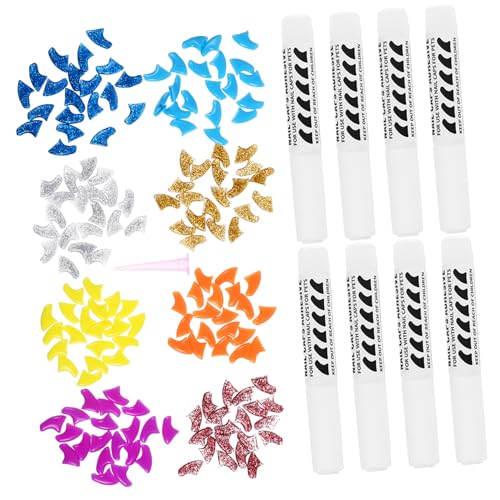 UKCOCO 160 Stück Nagelset Für Haustiere Klauenkappe Für Haustiere Kätzchen Nagelabdeckung Kätzchen -nagelkappen Nagelkappe Für Haustiere Krallenkappe Für Katzen Katzennagelkappe Kieselgel von UKCOCO