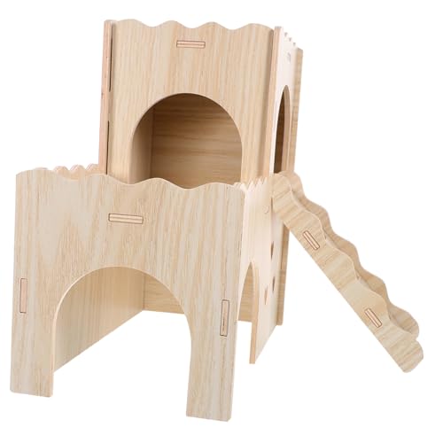 UKCOCO 1satz Doppelstöckiges Hamsterversteck Aus Holz Kleintier-Hideout Mit Leiter Für Meerschweinchen Hamster Und Kaninchen Langlebiges Robustes Zubehör Für Gemütliches Zuhause UKCOCO 1satz Doppelstöckiges Hamsterversteck Aus Holz Kleintier-Hideout Mit Leiter Für Meerschweinchen Hamster Und Kaninchen Langlebiges Robustes Zubehör Für Gemütliches Zuhause von UKCOCO