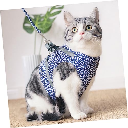 UKCOCO 1Satz Katzengeschirr Mit Leine Katzenweste Mit Zugkabel Für Sicheres Für Kleine Katzen Und Haustiere Komfortabel Und Anpassbar von UKCOCO