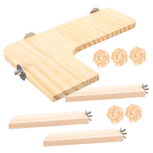 UKCOCO 1Satz Kletterbrett für Haustiere aus Holz Empfindliches für Hamster und Chinchillas zu Installierende Teiliges für Aktivität und Spaß im Käfig UKCOCO 1Satz Kletterbrett für Haustiere aus Holz Empfindliches für Hamster und Chinchillas zu Installierende Teiliges für Aktivität und Spaß im Käfig von UKCOCO