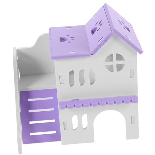 UKCOCO Doppelschichtige Kaninchenversteck-hütte Mit Rampe Bunte Villa Für Kleintiere Hamster Meerschweinchen Und Kleine Haustiere Gemütlicher Rückzugsort Und Spielzeug Für Spaß Und UKCOCO Doppelschichtige Kaninchenversteck-hütte Mit Rampe Bunte Villa Für Kleintiere Hamster Meerschweinchen Und Kleine Haustiere Gemütlicher Rückzugsort Und Spielzeug Für Spaß Und von UKCOCO