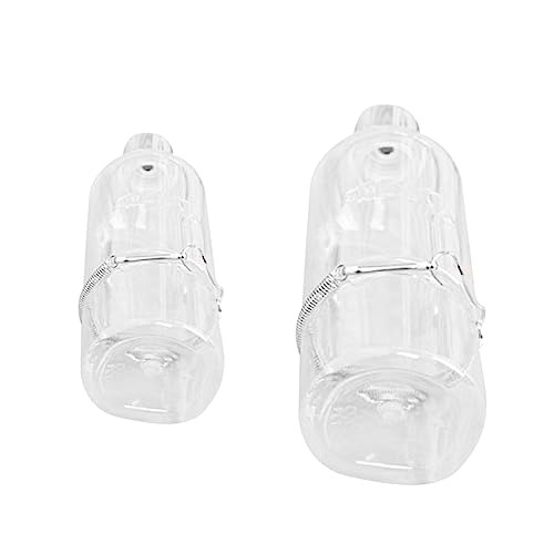 UKCOCO 2 Stück Auslaufsichere Trinkflasche für Haustiere Automatischer Wasserspender mit Haken für Hamster Meerschweinchen Chinchilla von UKCOCO
