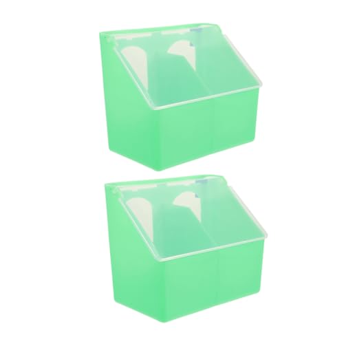 UKCOCO 2 Stück Box Futterbox für Tauben Vogelkäfigfutter und Wassernäpfe Alligator-Futterspender Hühnerfutterhäuschen aus PVC Taubenfutter Taube Tränke Abs Light Green UKCOCO 2 Stück Box Futterbox für Tauben Vogelkäfigfutter und Wassernäpfe Alligator-Futterspender Hühnerfutterhäuschen aus PVC Taubenfutter Taube Tränke Abs Light Green von UKCOCO