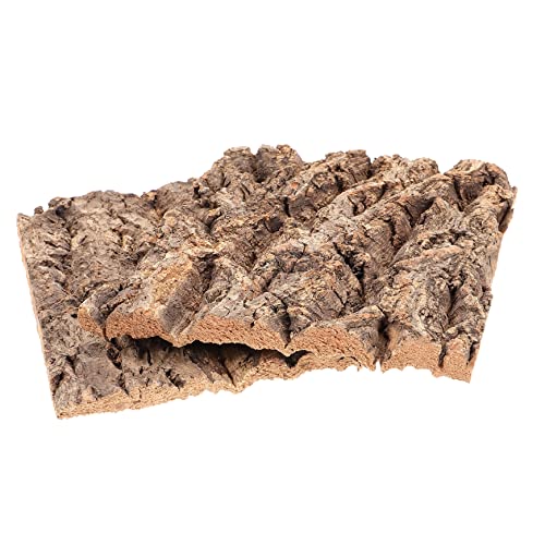 UKCOCO 2 Stück Deko für Terrarium Natürliche Kletterplattform aus Kork für Reptilien Dekorativ und Langlebig für Schlangen Schildkröten und Andere Haustiere von UKCOCO