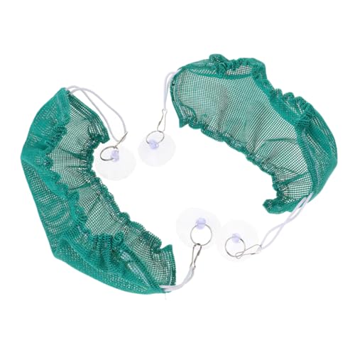 UKCOCO 2 Stück Haustier Hängematte Klettern Stoffhängematte Für Bärtige Drachen Eidechsen-hängemattenschaukel Haustier Hängendes Bett Reptilienhängematte Mit Saugnapf Green Segeltuch von UKCOCO