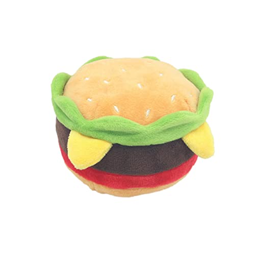 UKCOCO 2stücke Lautsprechendes Haustier Plüschspielzeug Quietscher Spielzeug Mit Hamburger Und Chips Design Für Kauspielzeug Und Spielzeit Für Hunde Fördert Spielverhalten Und von UKCOCO