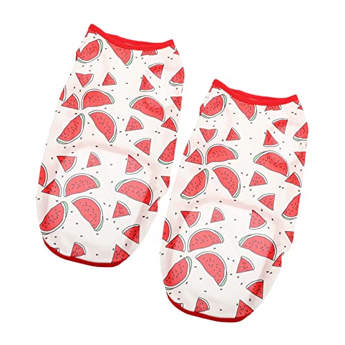UKCOCO 2 Stück Haustierweste Hunde-Outfit Hundekostüme für große Hunde Hundehemd Haustierkleidung aus Polyester Hund Hawaiihemd Hawaii-Hundekleid Hundet-Shirt Haustierhemd von UKCOCO