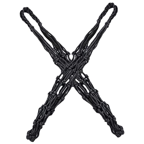 UKCOCO 2 Stück Hühnerfutternetz Hühnerstallschaukel Vogelschüssel Slow Feeder für Hühner Snack-Hängetasche hängender Futterspender für Gemüse Futterbeutel für Geflügel Nylon Black von UKCOCO