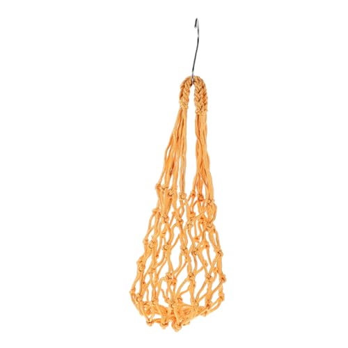 UKCOCO 2 Stück Hühnerfutternetz Vogelspielzeug Hühnerstallschaukel Papageifutter Vogel Nymphensittiche Slow Feeder für Hühner Futterkorb für Vögel Futtermittel für Papageien Nylon Yellow von UKCOCO