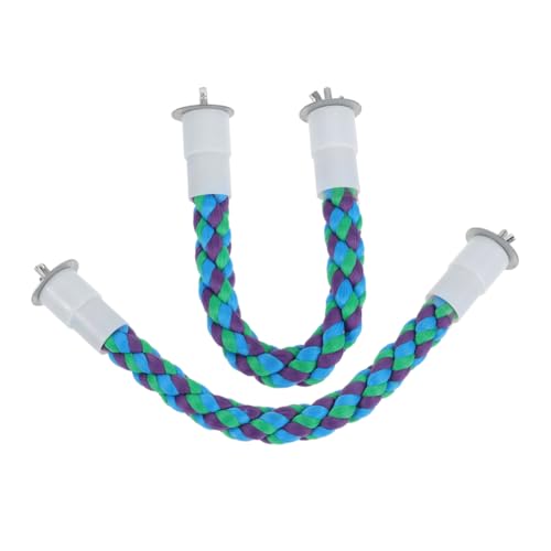 UKCOCO 2 Stück Papageien Kletterspielzeug Vogel Spielschaukel Papageien Kauspielzeug Verschleißfestes Vogelspielzeug Sittich Sitzstange Schaukel Vogel Turnseil Hängendes UKCOCO 2 Stück Papageien Kletterspielzeug Vogel Spielschaukel Papageien Kauspielzeug Verschleißfestes Vogelspielzeug Sittich Sitzstange Schaukel Vogel Turnseil Hängendes von UKCOCO