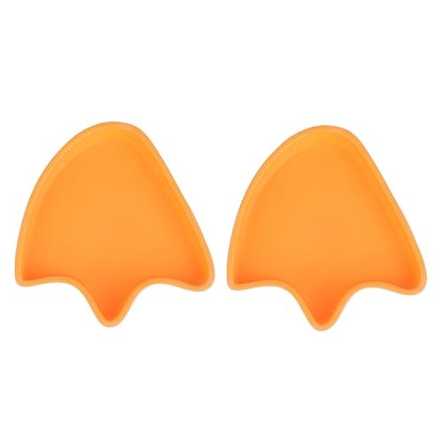 UKCOCO 2 Stück Raupenfutternapf Haustiernapf Reptil Schüssel Hamster Gecko Schildkrötenschale Schildkrötenfutter Futterspender Essen schleichtiere Futterautomat für Haustiere Orange von UKCOCO