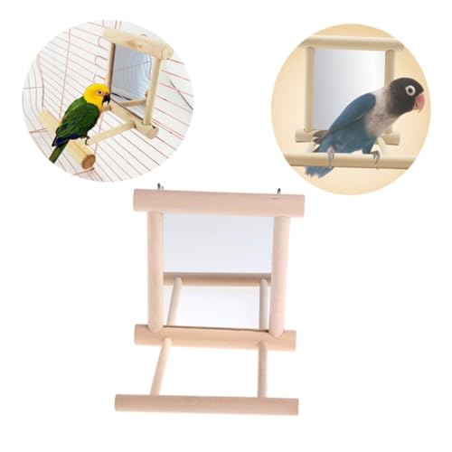 UKCOCO 2 Stück Vogelkletterständer Vogelkäfig Spiegel Vögel Papageien Kaninchenstall Vogelkäfige Für Wellensittiche Papageien Kletterleiter Futterspender Vogelfutterspender UKCOCO 2 Stück Vogelkletterständer Vogelkäfig Spiegel Vögel Papageien Kaninchenstall Vogelkäfige Für Wellensittiche Papageien Kletterleiter Futterspender Vogelfutterspender von UKCOCO
