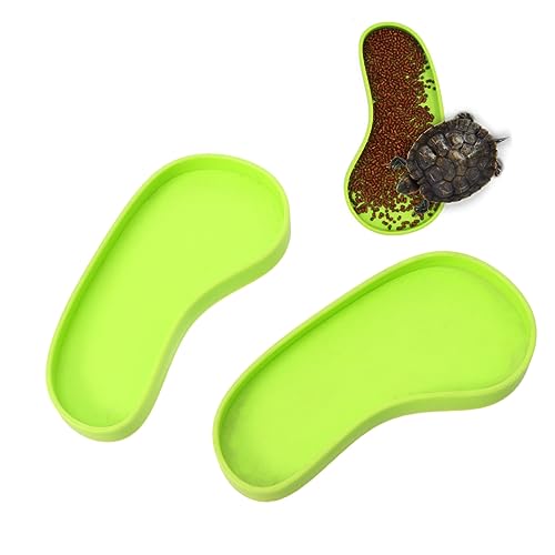 UKCOCO 2 Stück Wassernapf Für Reptilien Schildkrötenbecken Wasserbecken Für Reptilien Schüssel Wanne Essen Tank Reptilienzubehör Gericht Schildkrötenfutter Guinea Fütterung Green UKCOCO 2 Stück Wassernapf Für Reptilien Schildkrötenbecken Wasserbecken Für Reptilien Schüssel Wanne Essen Tank Reptilienzubehör Gericht Schildkrötenfutter Guinea Fütterung Green von UKCOCO