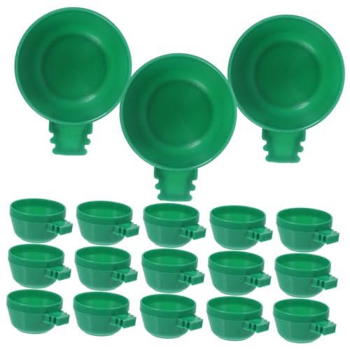 UKCOCO 25Stücke Teiliges Vogelfutter für Multifunktionale Futter und Wasserschalen für Papageien Nymphensittiche Kanarienvögel und Andere Haustiere von UKCOCO