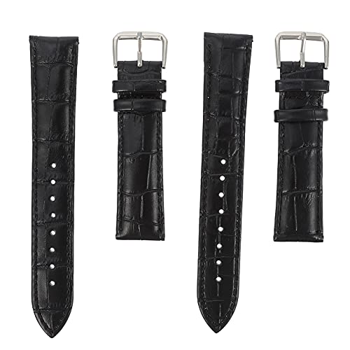 UKCOCO 2Pcs Leder Uhr Band Ersatz Vintage Armband für Frauen Männer 20Mm von UKCOCO