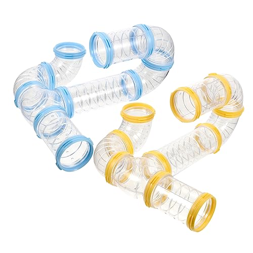UKCOCO 2Sätze Hamster Tunnel Transparente Röhren für Hamsterkäfige DIY Verbindungsstücke Ergonomisches Design für Hamster Spieltunnel Zubehör UKCOCO 2Sätze Hamster Tunnel Transparente Röhren für Hamsterkäfige DIY Verbindungsstücke Ergonomisches Design für Hamster Spieltunnel Zubehör von UKCOCO